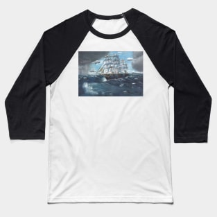 Sailing ship in a storm Baseball T-Shirt